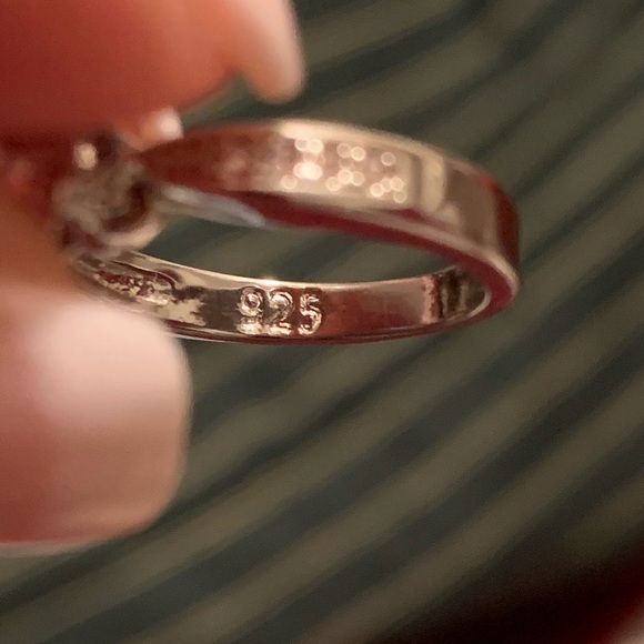 Brilliant Moissanite sterling silver ring! NWOT! - Picture 5 of 8